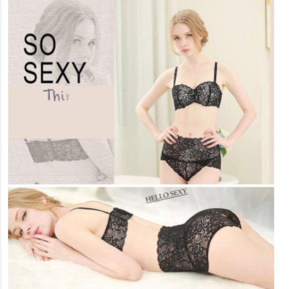 NEW High Waist Slender Lace Brief Panties - Picture 5 of 14